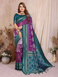 Aastha Fashion Wine Soft Silk Weaving Saree