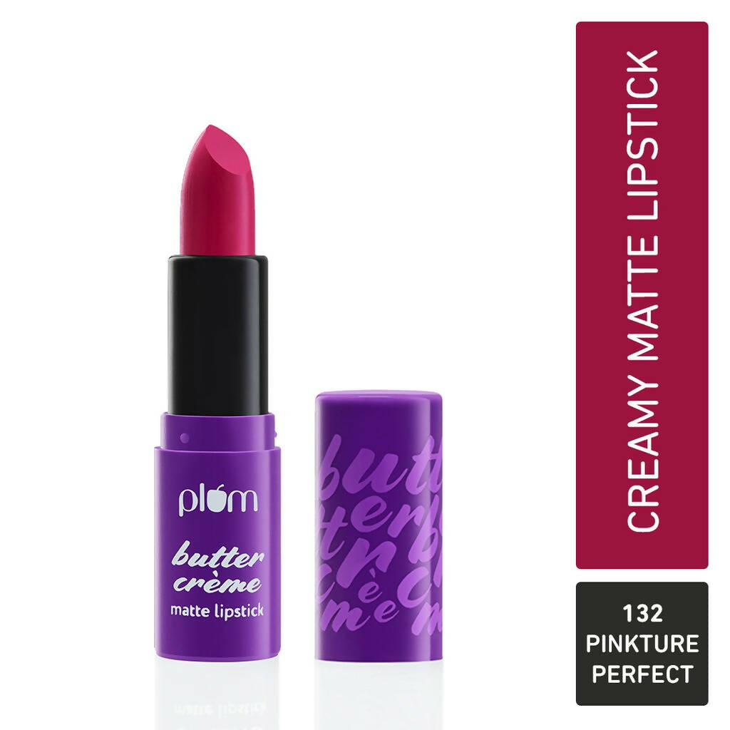 Plum Butter Crème Matte Lipstick Pinkture Perfect - 132 (Magenta Pink)