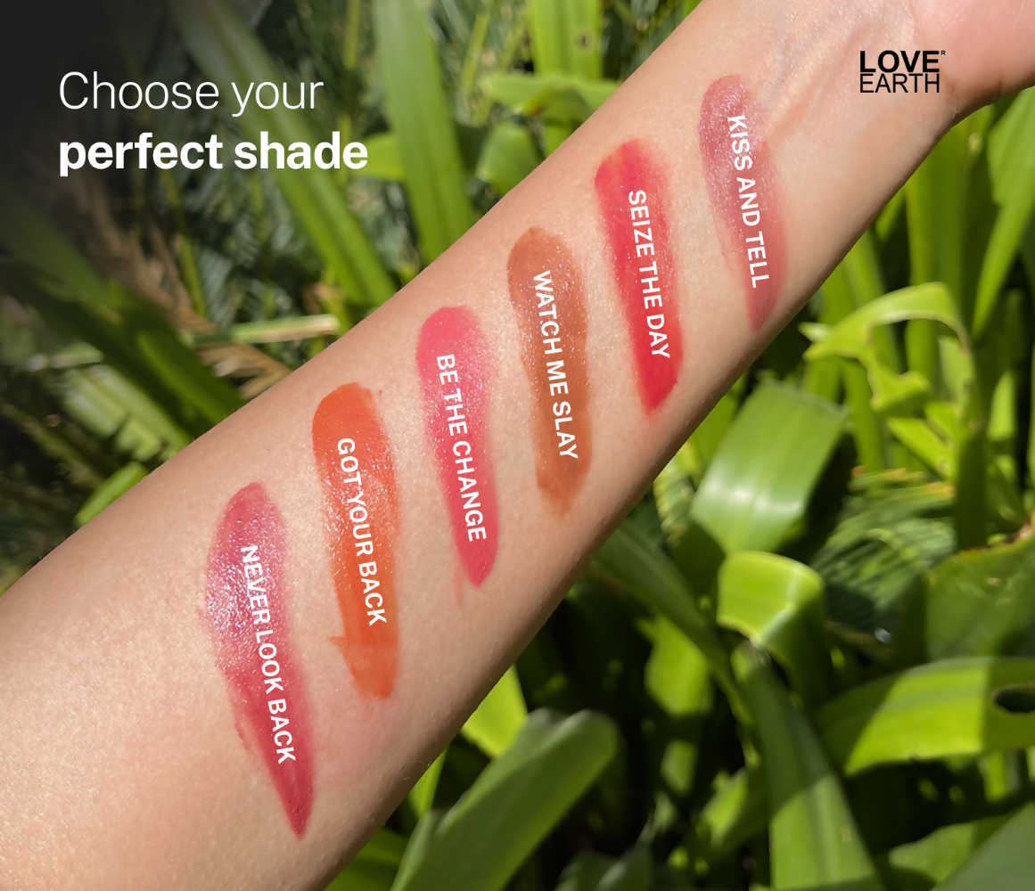 Love Earth Lip Tint & Cheek Tint Multipot Combo Raspberry Pink & Caramel Brown