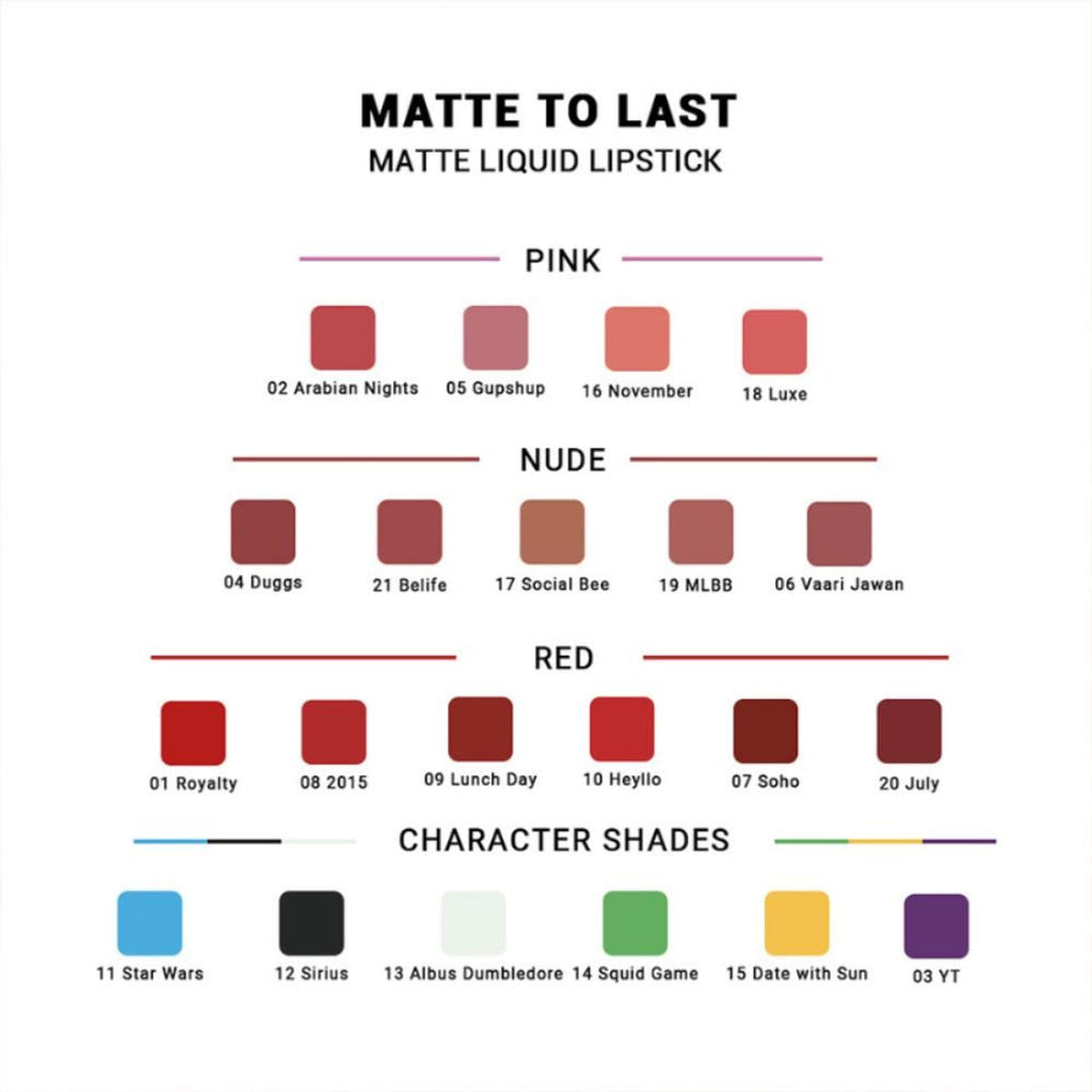CUFFS N LASHES Matte Liquid Lipstick - 10 Heyllo