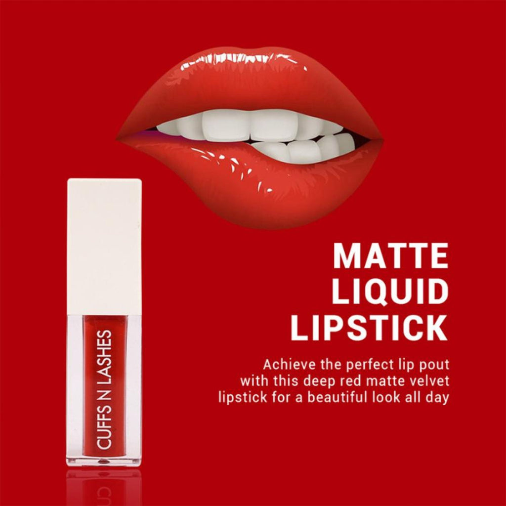 CUFFS N LASHES Matte Liquid Lipstick - 15 Date With Sun