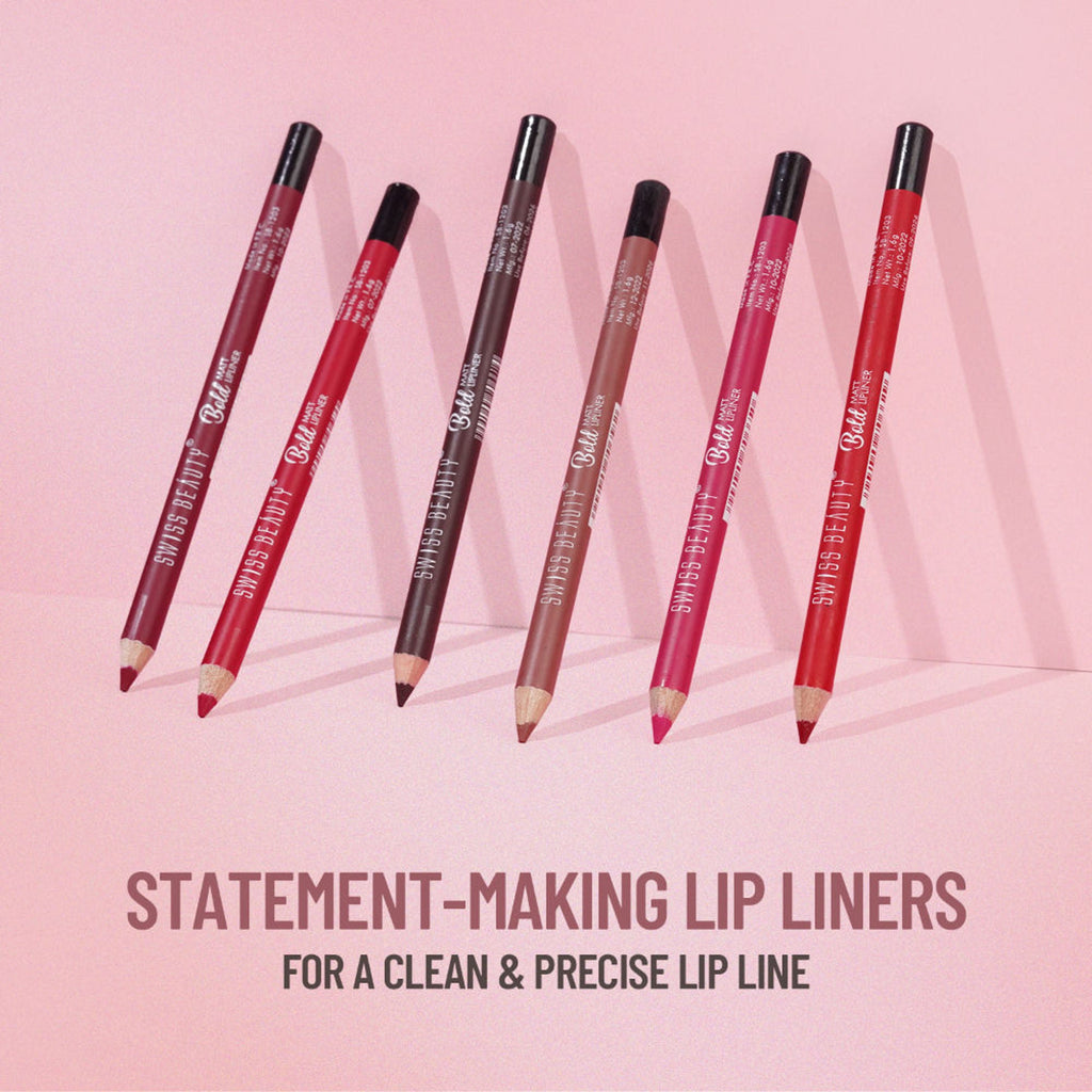 Swiss Beauty Bold Matt Lip Liner Pencil, Long-lasting , Matte Finish , Non-Drying - 14 Bobby Brown