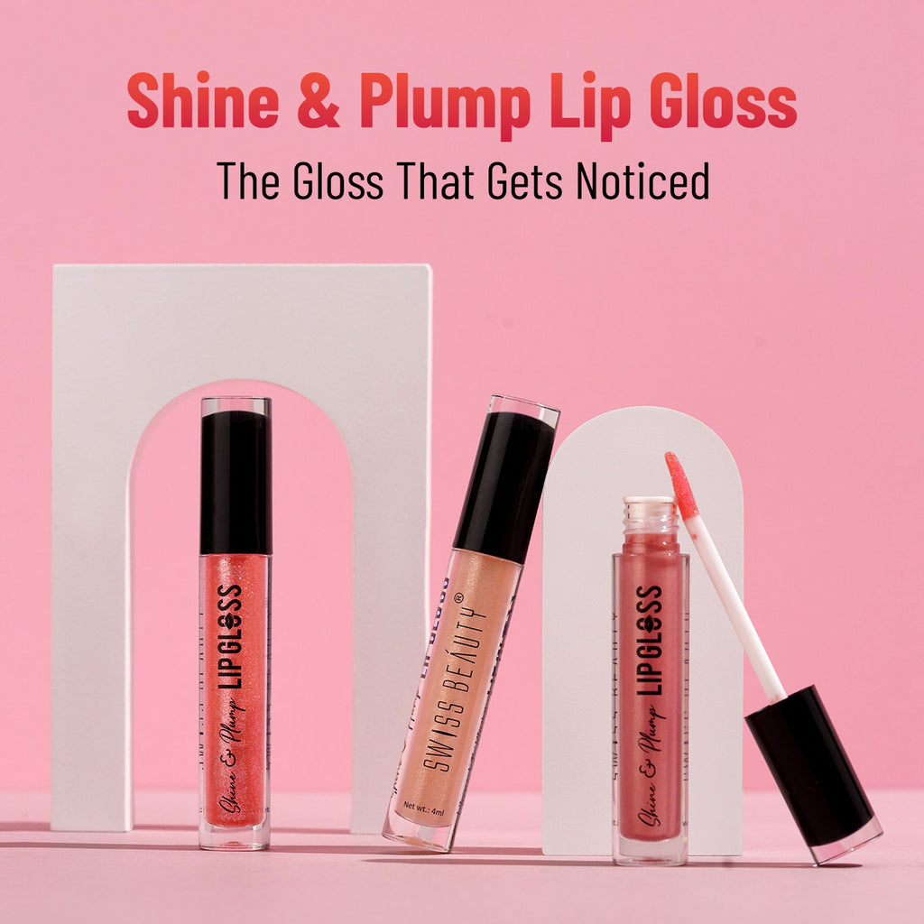 Swiss Beauty Shine & Plump Lipgloss - 2 Nude