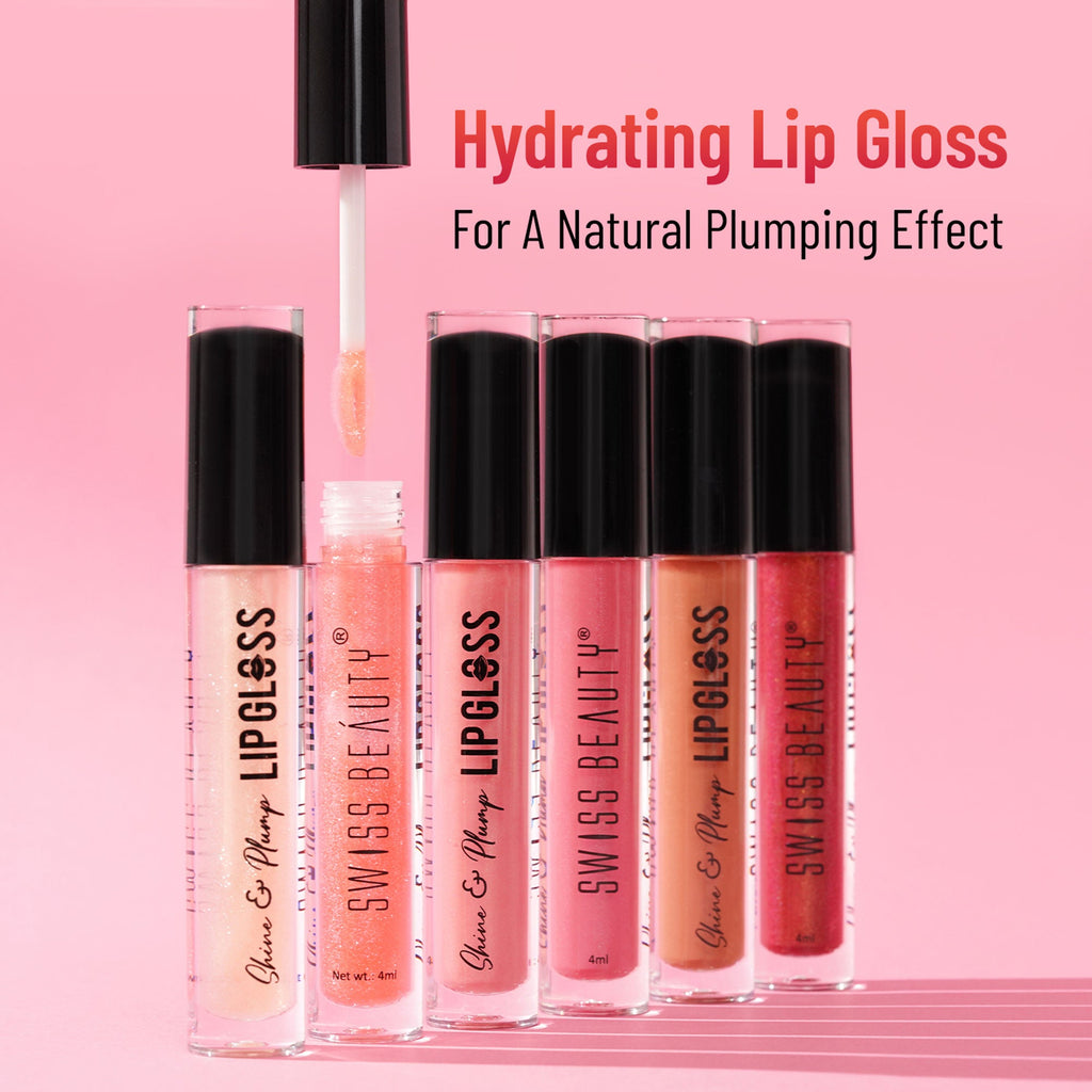 Swiss Beauty Shine & Plump Lipgloss - 2 Nude