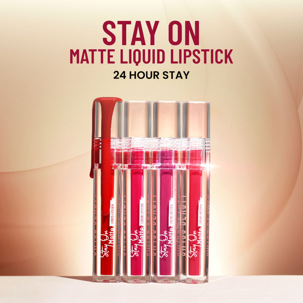 Swiss Beauty Stay On Matte Liquid Lipstick - 15 Demure Pink