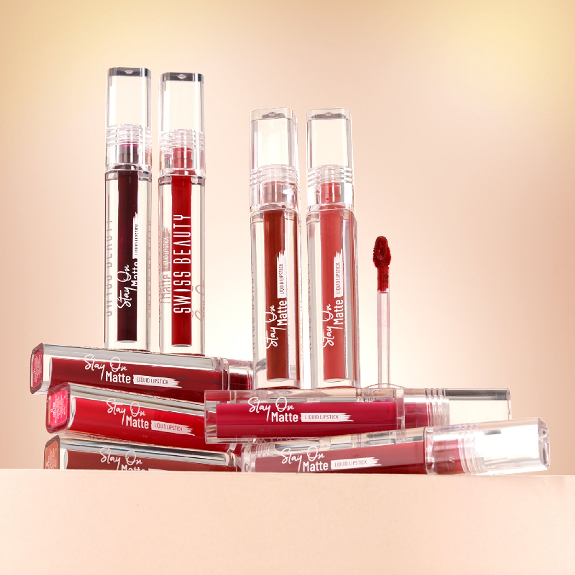 Swiss Beauty Stay On Matte Liquid Lipstick - 15 Demure Pink