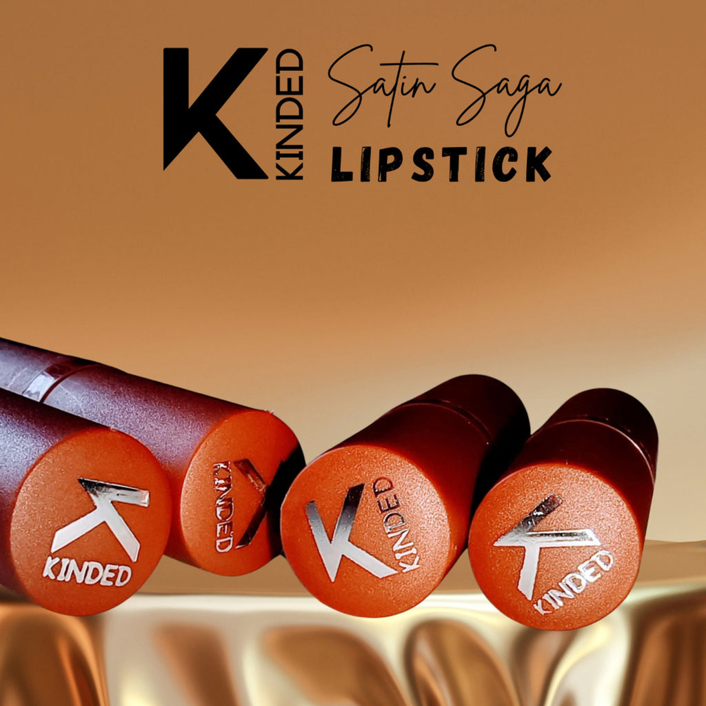 KINDED Satin Saga Bullet Creamy Lipstick With Satin Finish & Vitamin E - 03 Fine Wine