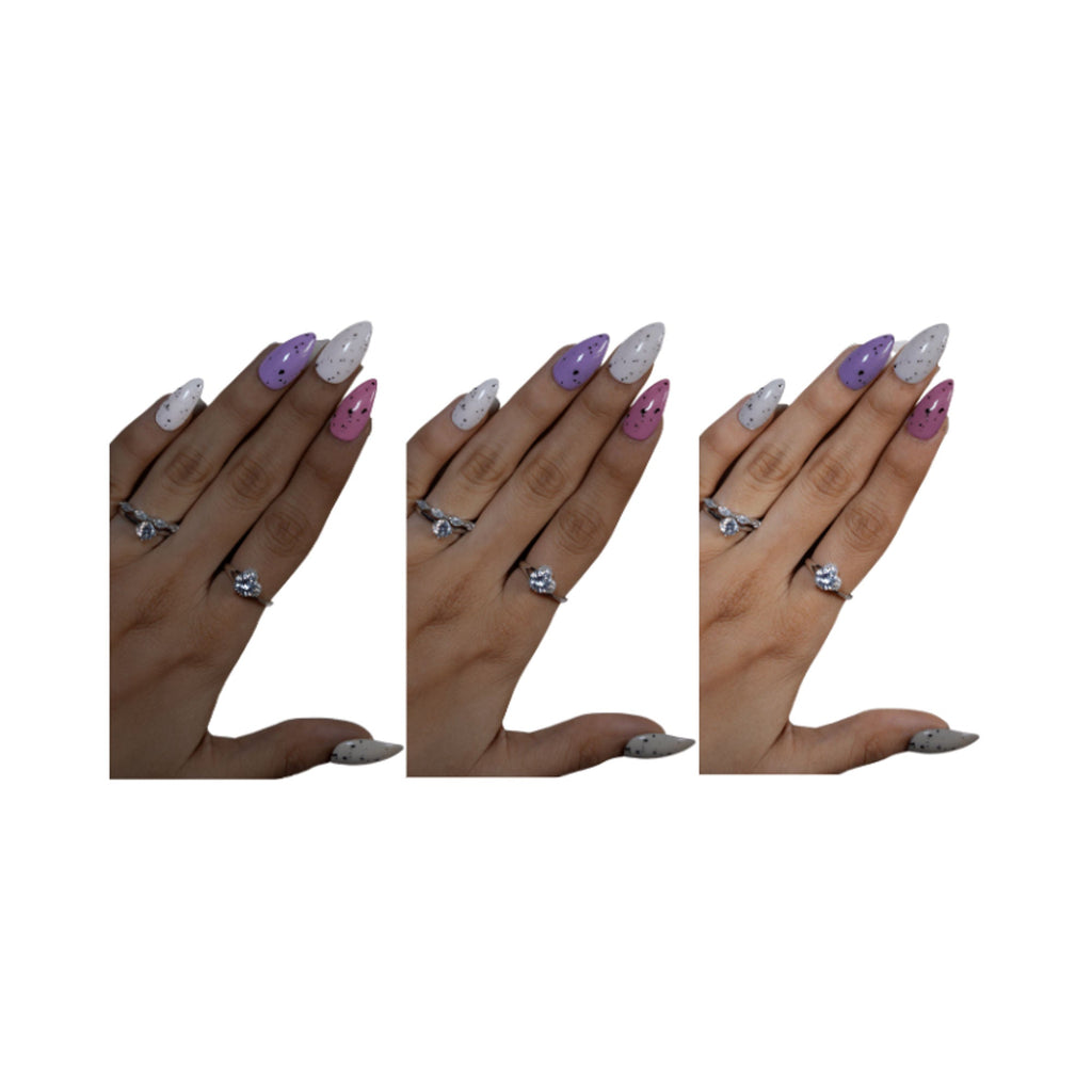 SOEZI Cute And Casual Reusable Press On Nails - Ready To Wear Kit