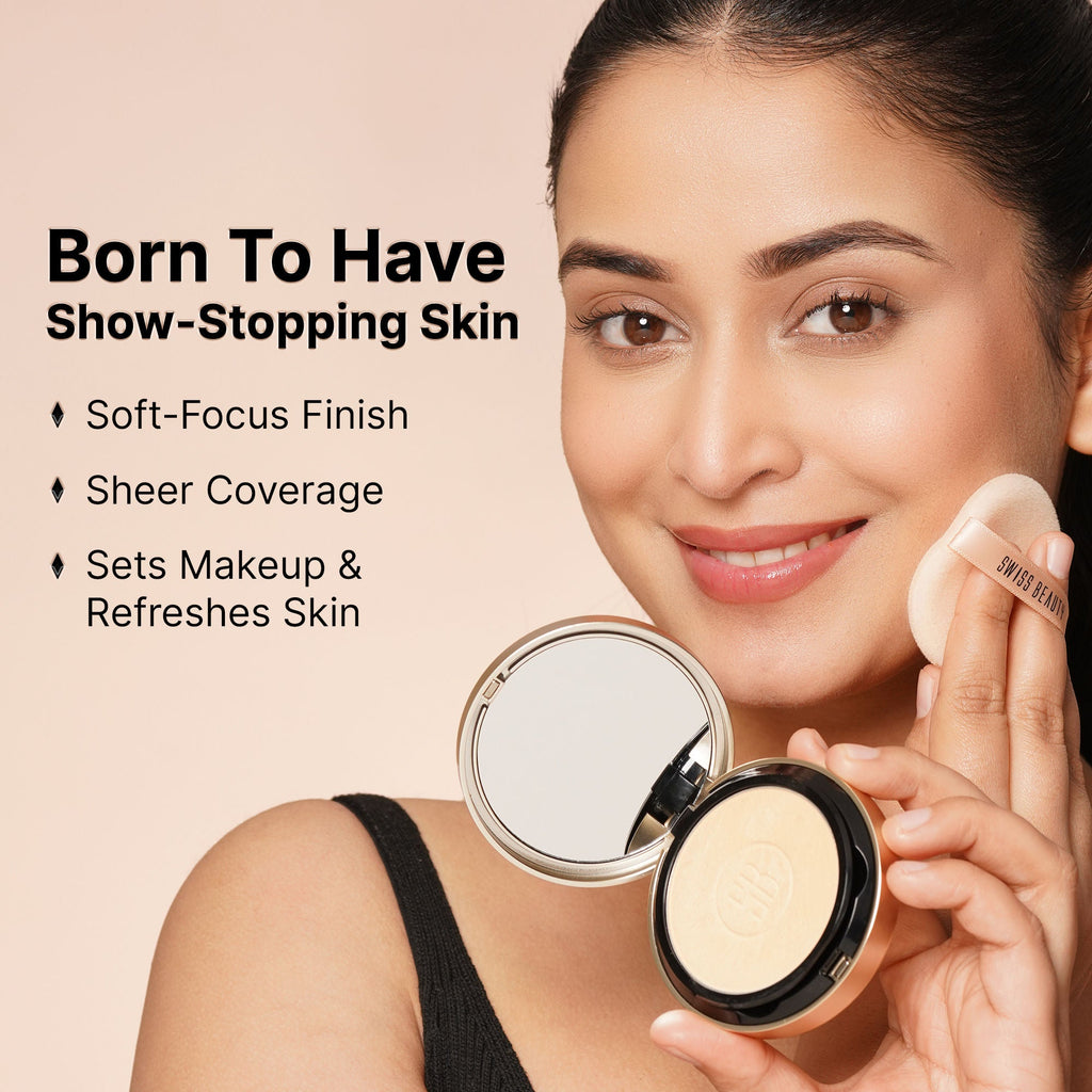 Swiss Beauty Born To Last 3-In-1 Skin Perfection Compact With Vitamin E - 2. Sunlit Sand