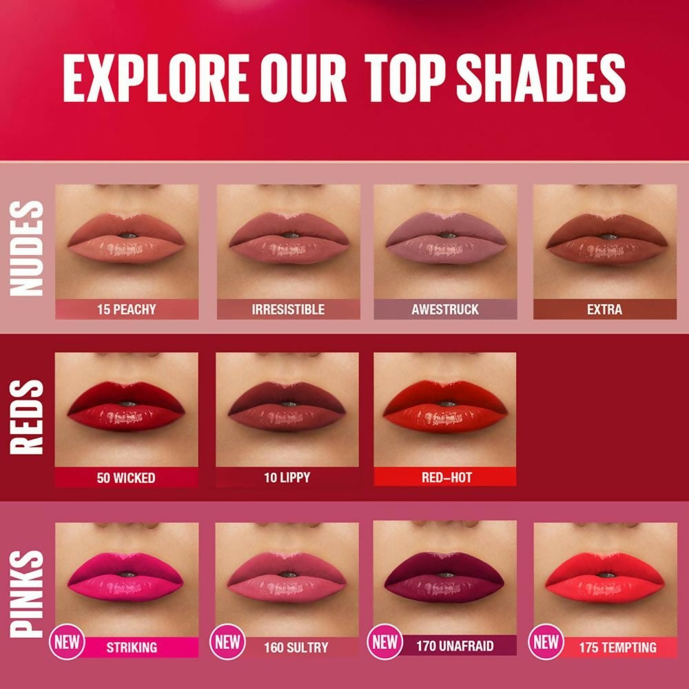 Maybelline New York Super Stay Vinyl Ink Liquid Lipstick, Instant Shine Lasts Up To 16H - Sultry