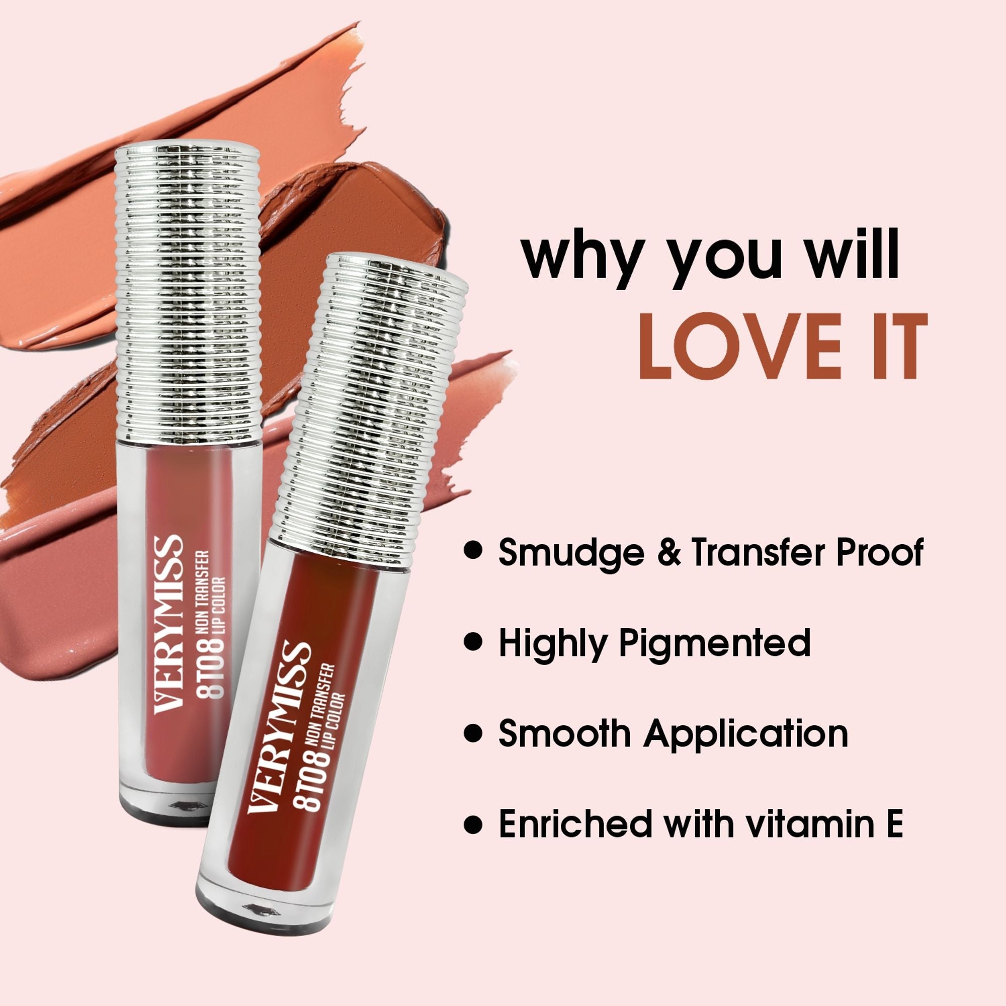 VERYMISS 8 To 8 Non Transfer Lip Color - 402 Cordovan