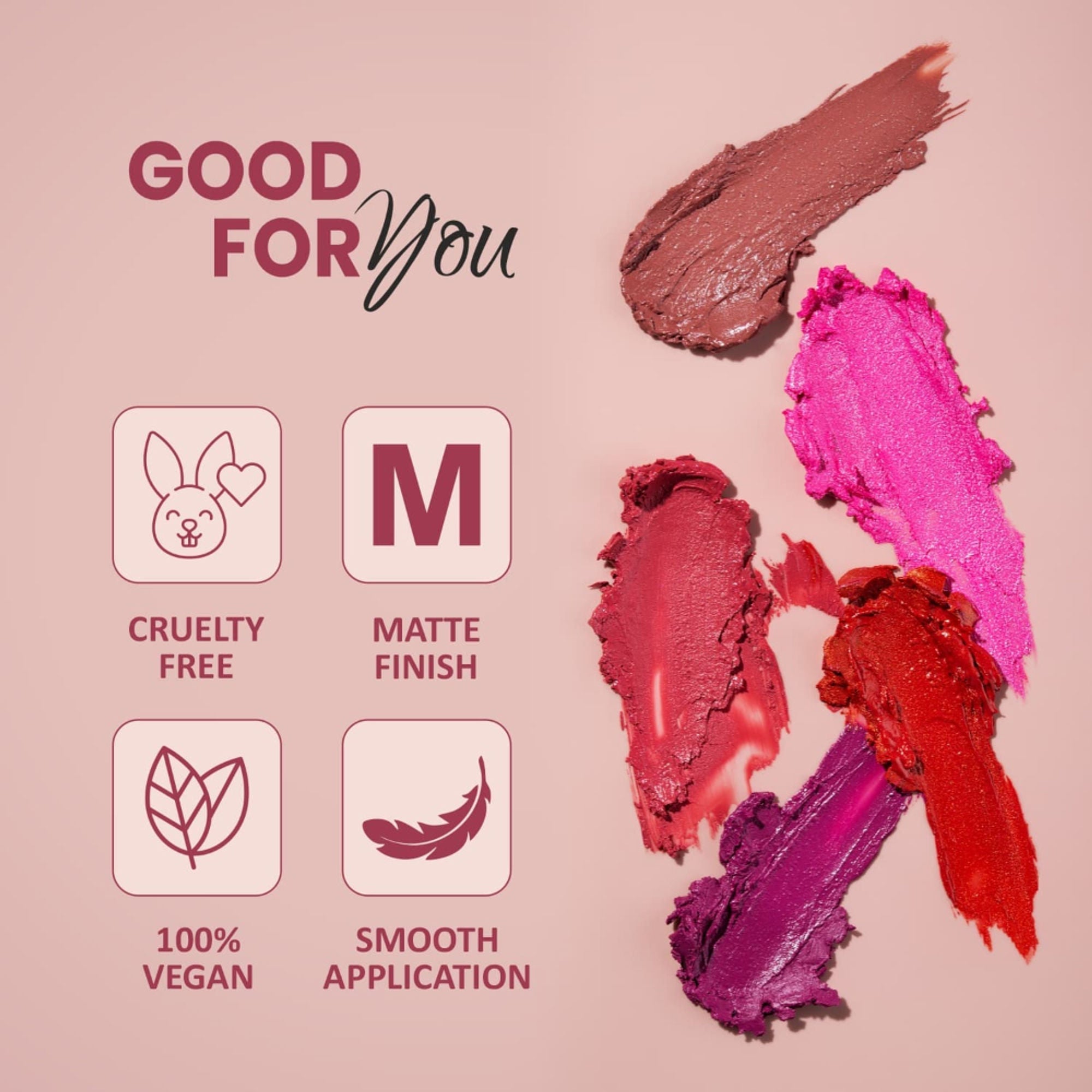 VERYMISS Matte & Satin Lipstick - M01 Fire Brick