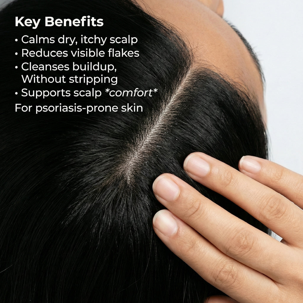 VedicDerm Sensitive Scalp Bundle for Psoriasis, Dandruff, & Itchy Scalp
