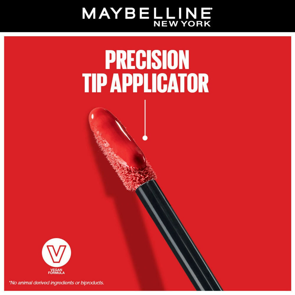 Maybelline New York Super Stay Vinyl Ink Liquid Lipstick, Instant Shine Lasts Up To 16H - 65 Saucy