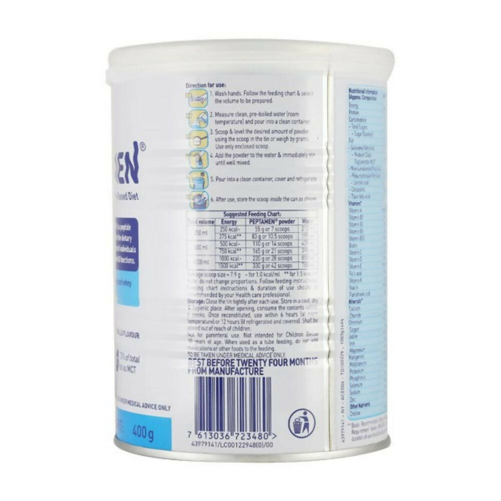 Nestle Peptamen Peptide Based Diet Powder - Whey Diet Powder for GI Function