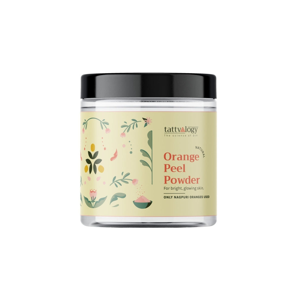 Tattvalogy Orange Peel Powder -Nagpur Oranges, Vitamin-C Rich, Brightens Skin & Reduces Pigmentation