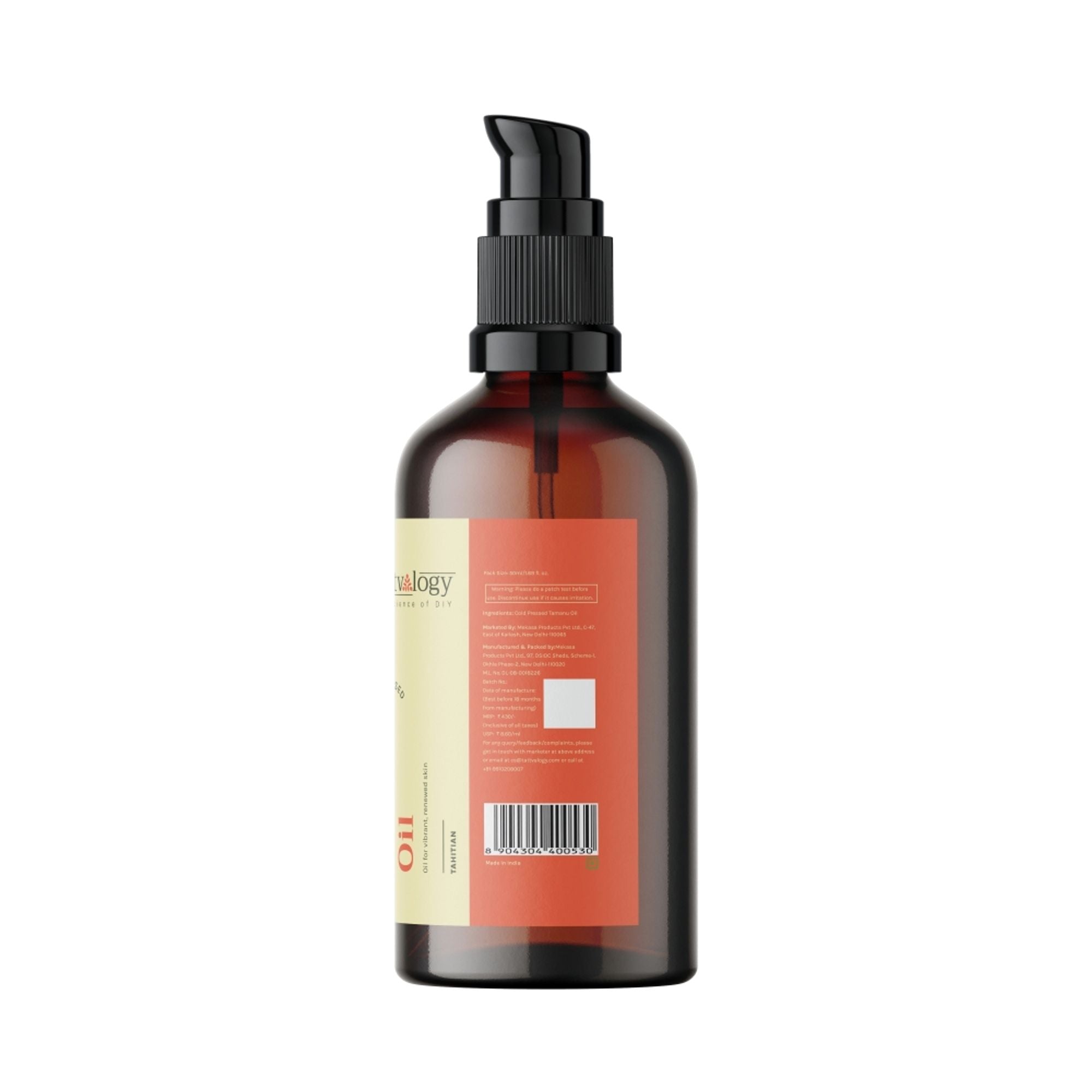 Tattvalogy Tamanu Oil - Cold Pressed, Reduces Scars & Wrinkles, Boosts Collagen, Ideal for Oily Skin