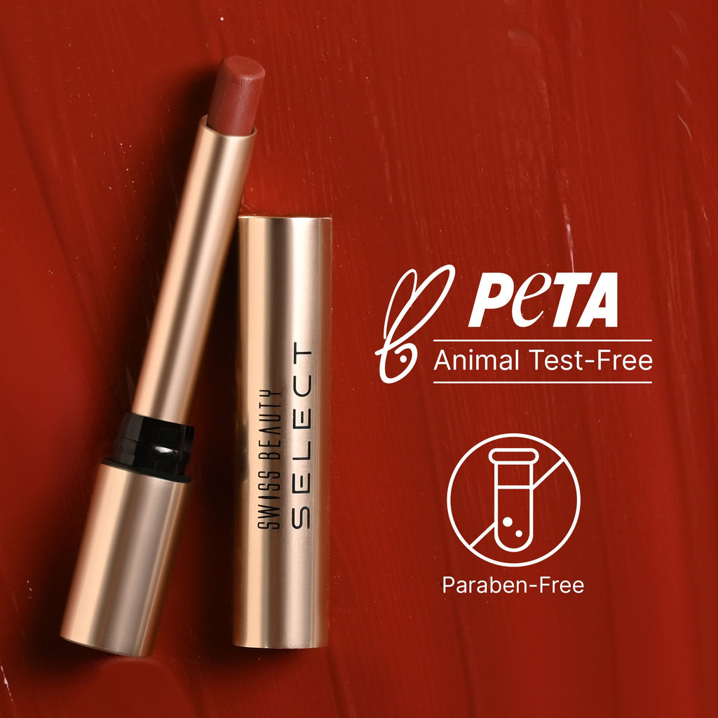 Swiss Beauty Select High On Shine Lipstick - 7 Red Mandate