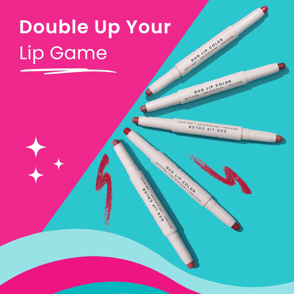 Swiss Beauty CRAZE Duo 2 In 1 Satin Matte Finish Lipstick Non-Transfer Lip Colour - 05 Peach Me Pink