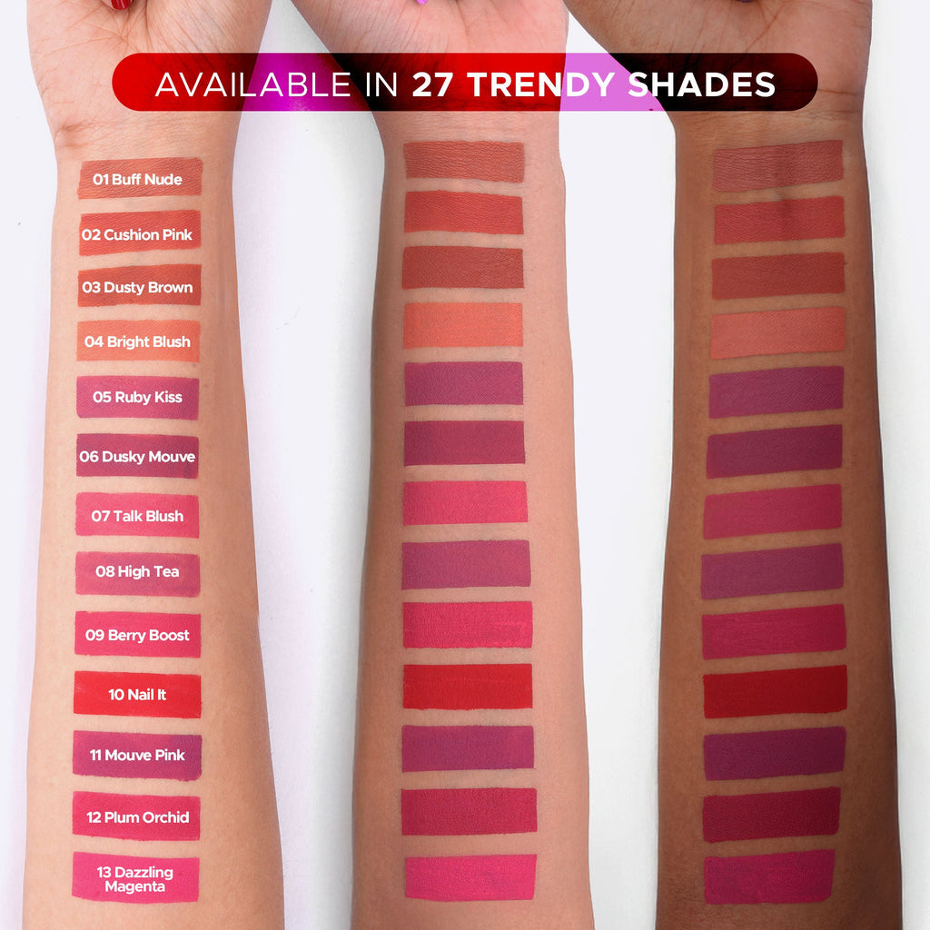 Hilary Rhoda Matte Love Non Transfer Liquid Lipstick - Cushion Pink 02