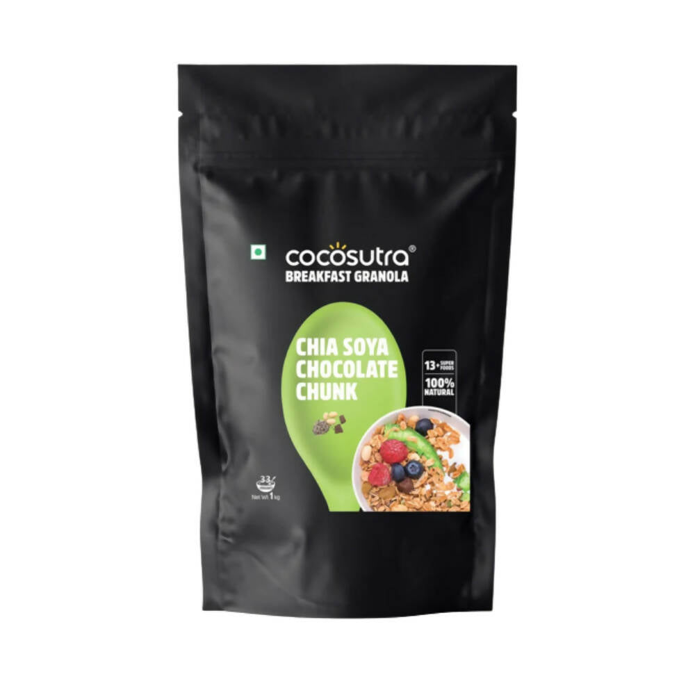 Cocosutra Chia Soya Chocolate Chunk Breakfast Granola