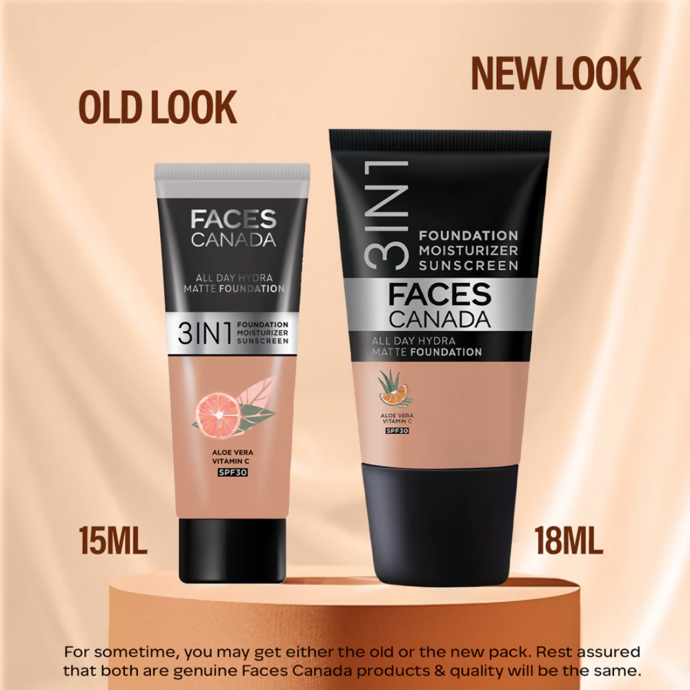 Faces Canada All Day Hydra Matte Mini Foundation - Medium Natural 022
