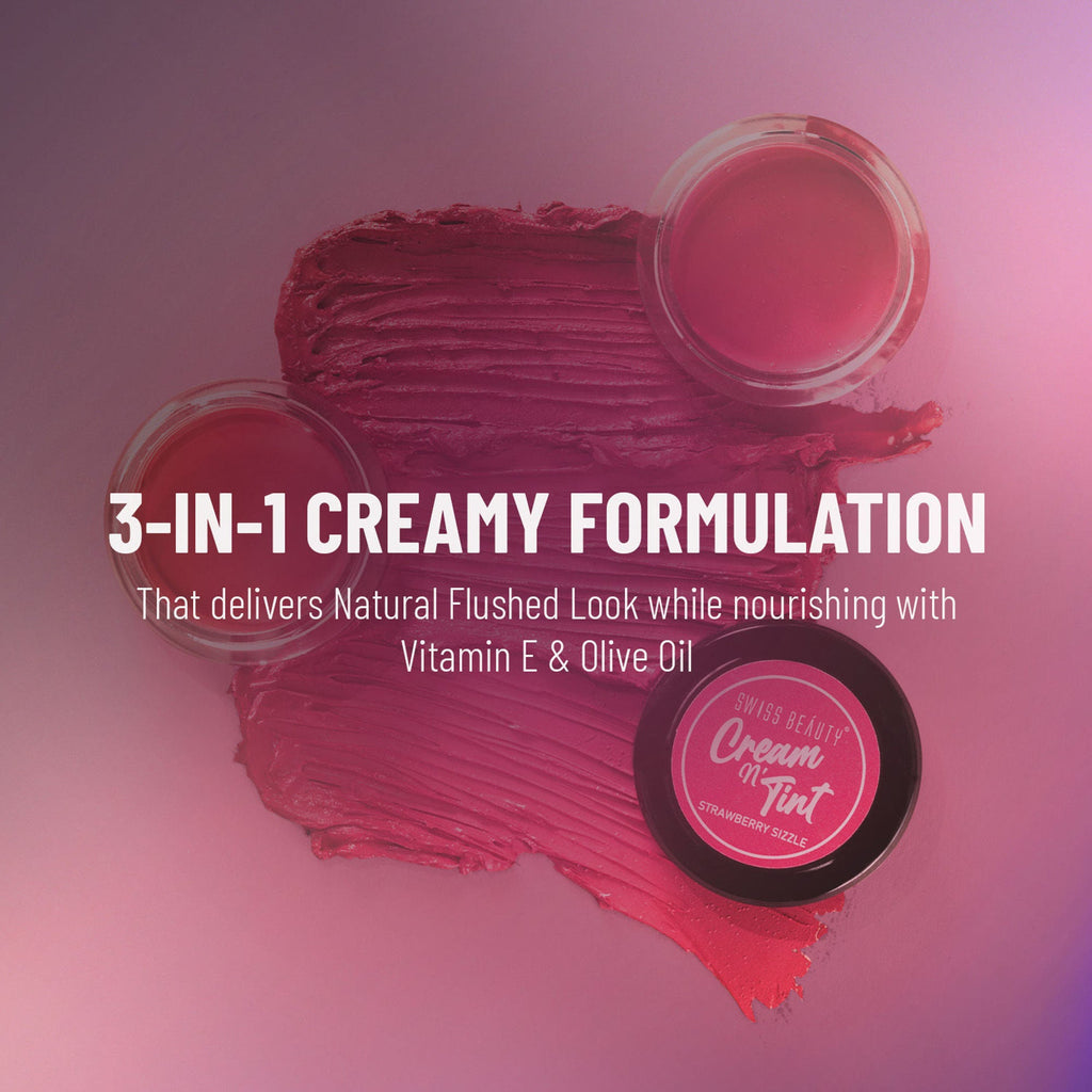 Swiss Beauty Lip & Cheek Cream - Berrylicious