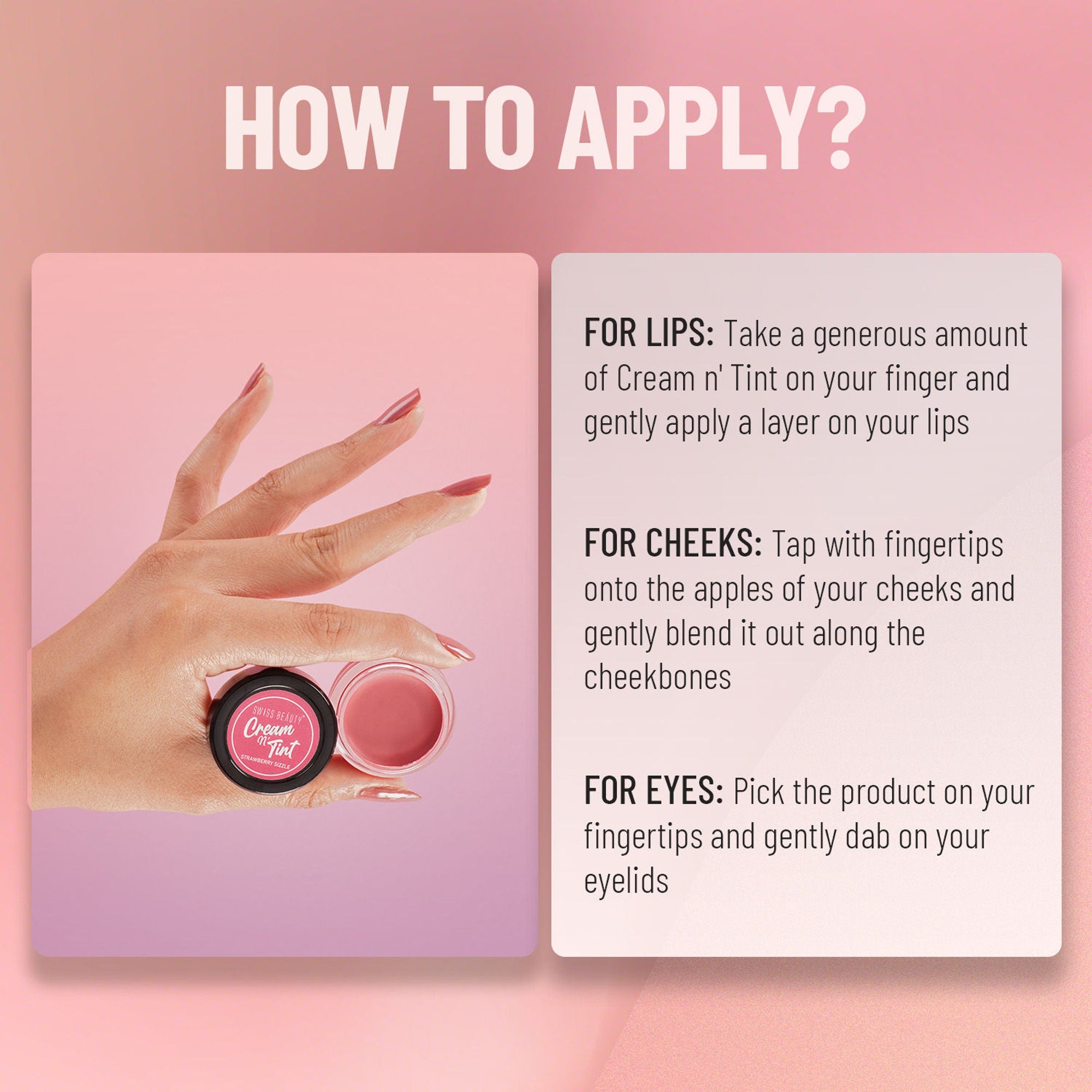 Swiss Beauty Lip & Cheek Cream - Berrylicious