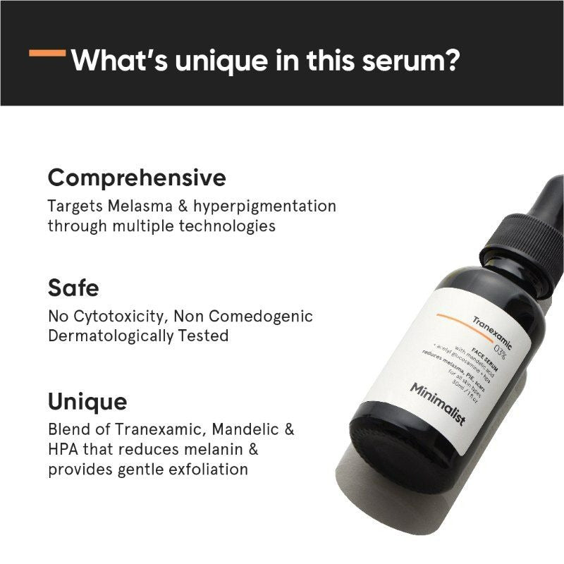 Minimalist Tranexamic 3% + HPA
