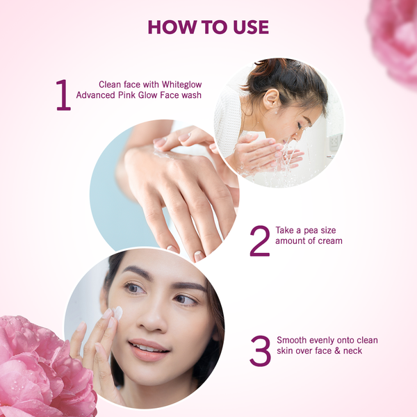 Lotus Herbals Whiteglow Advanced Pink Glow Brightening Cream | SPF 25 | PA+++