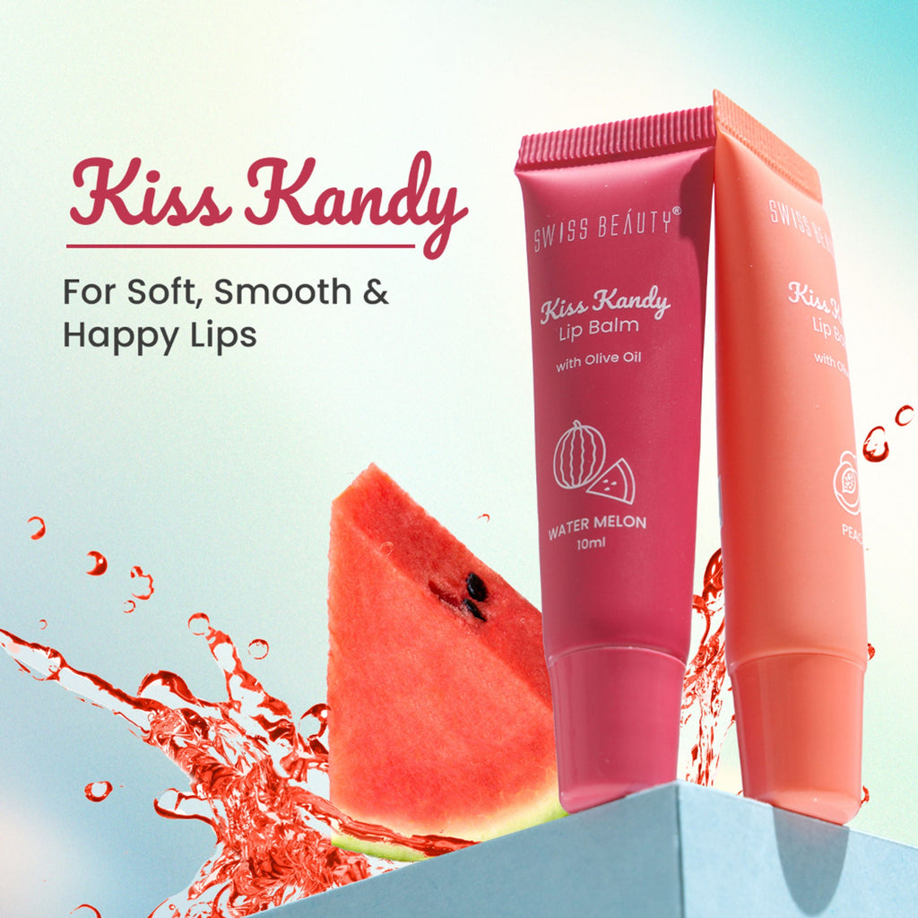 Swiss Beauty Kiss Kandy Tinted Lip Balm | Non-Sticky with Olive Oil & Vitamin E - 04 Mulberry