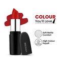 Swiss Beauty Pure Matte Lipstick , Non-Drying, Smooth Glide, Long Lasting - 221 Hot Red
