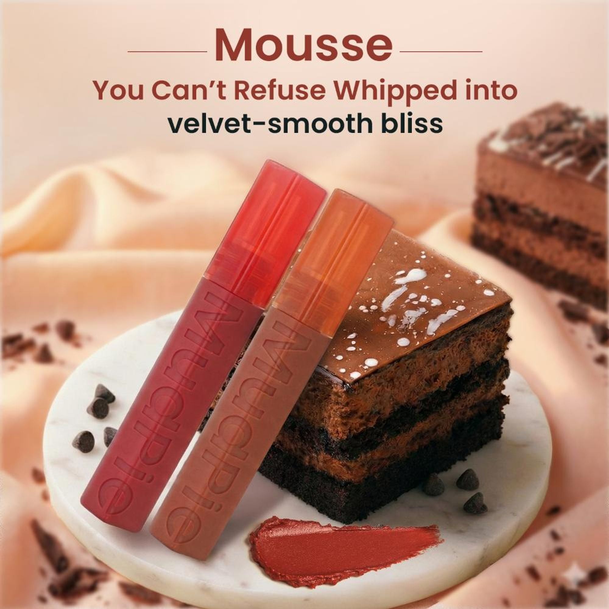 Swiss Beauty MudPie Lipstick With Velvet Matte Finish - 14 Whipped Cherri