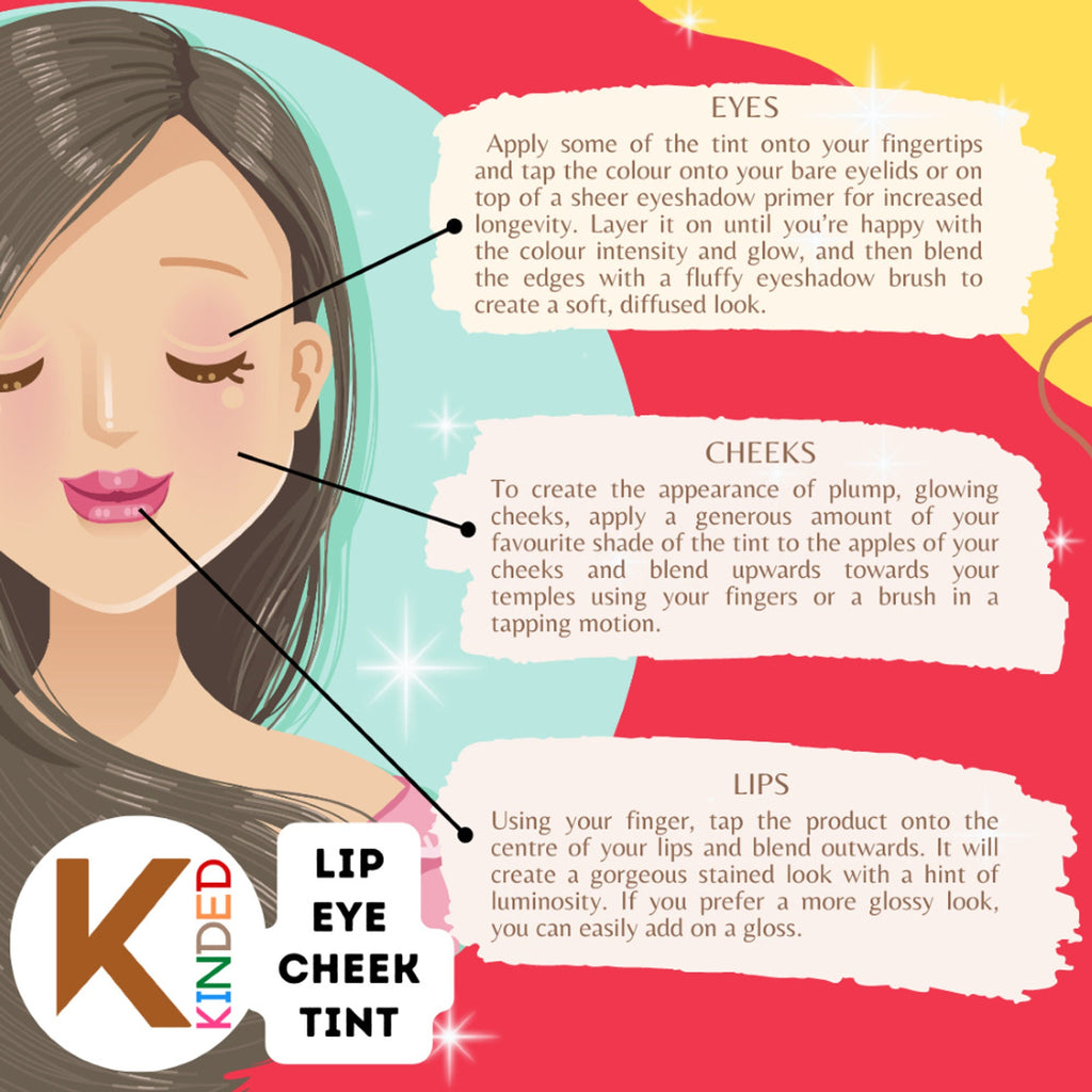 KINDED Lip, Eye & Cheek Tint with Vitamin-E Enriched - 06 Brown Temptation