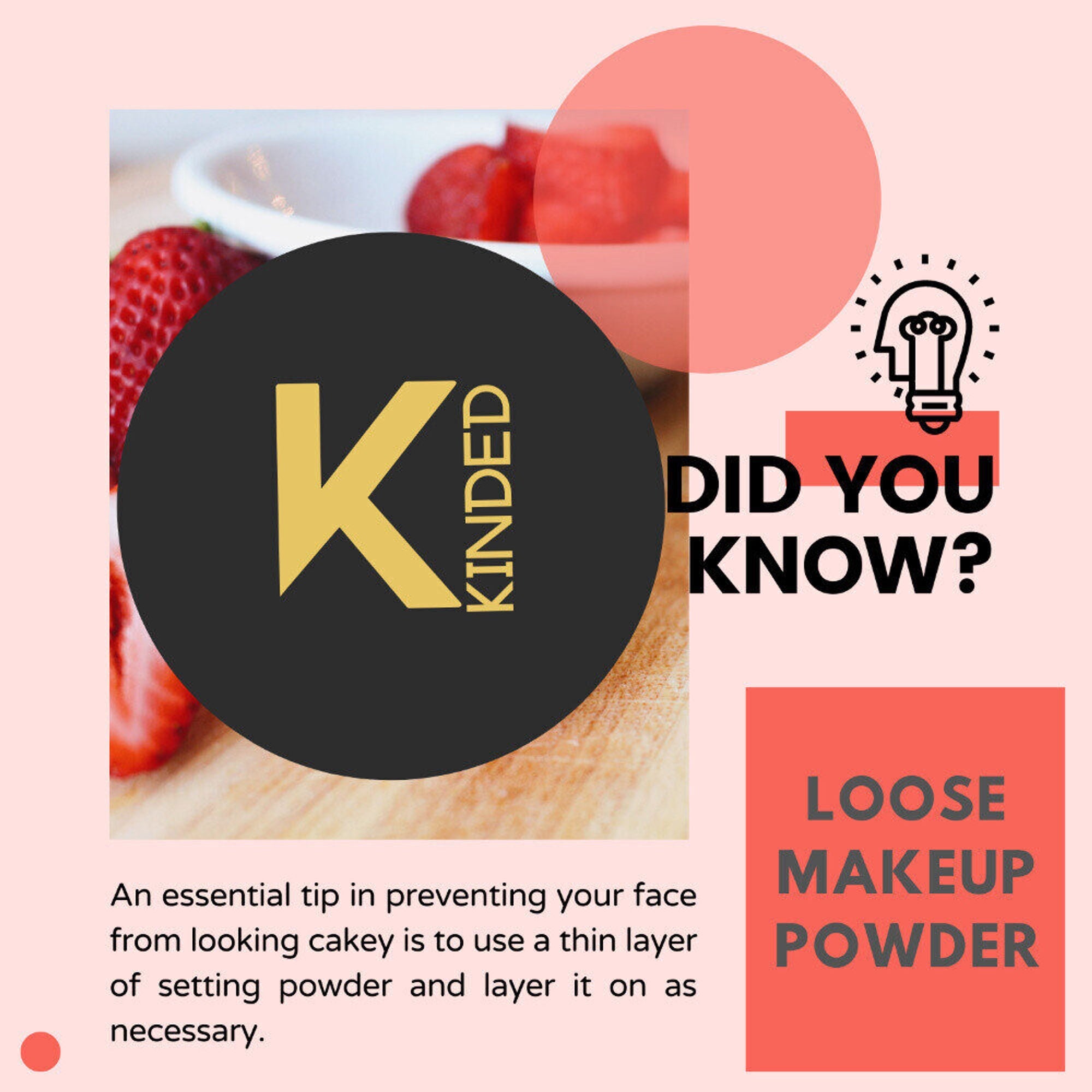 KINDED Setting Loose Powder - Rose Pink