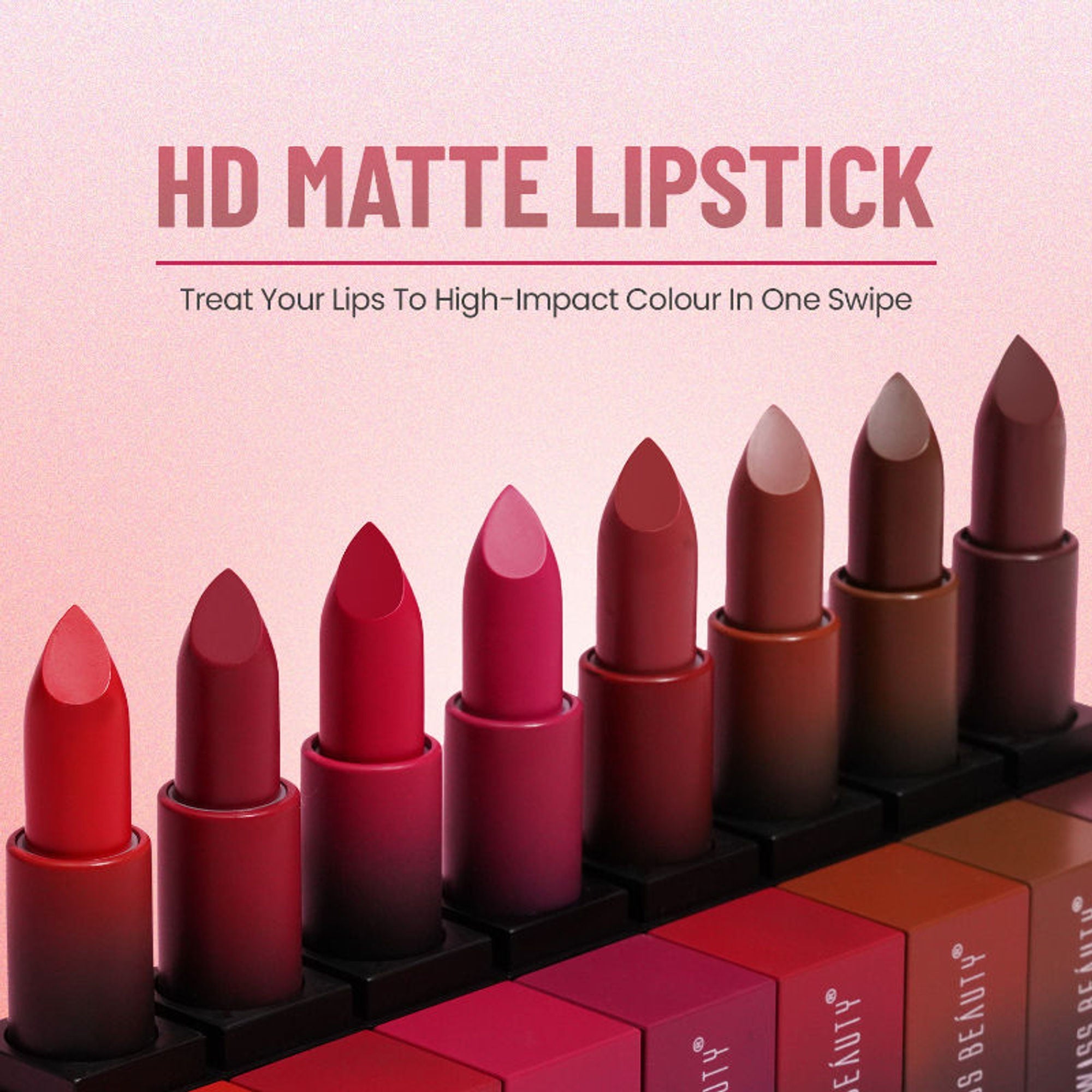 Swiss Beauty HD Matte Lipstick , High Coverage , Lightweight - 20 Dynamite Berry