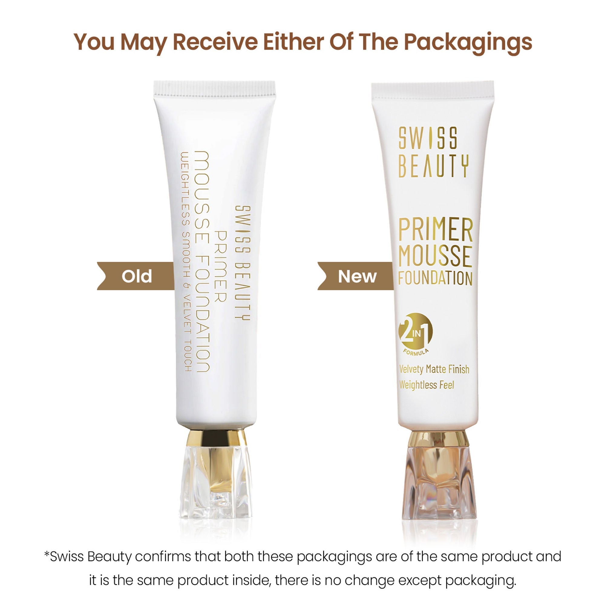 Swiss Beauty Primer Mousse Foundation - 09 Light Almond