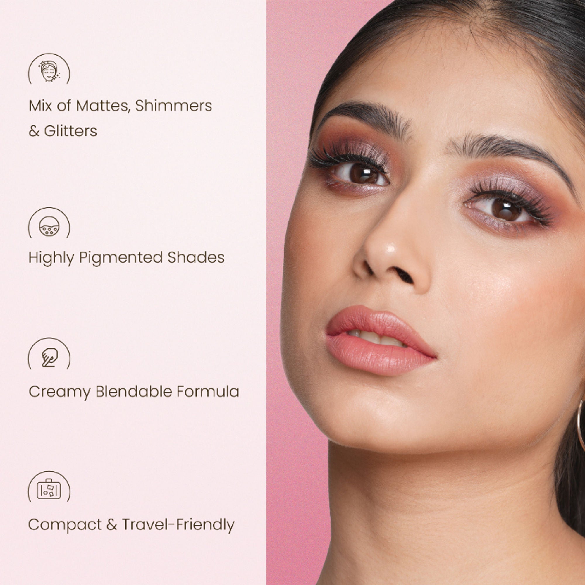 Swiss Beauty Lustre Eyeshadow Palette - 3 Party All Night