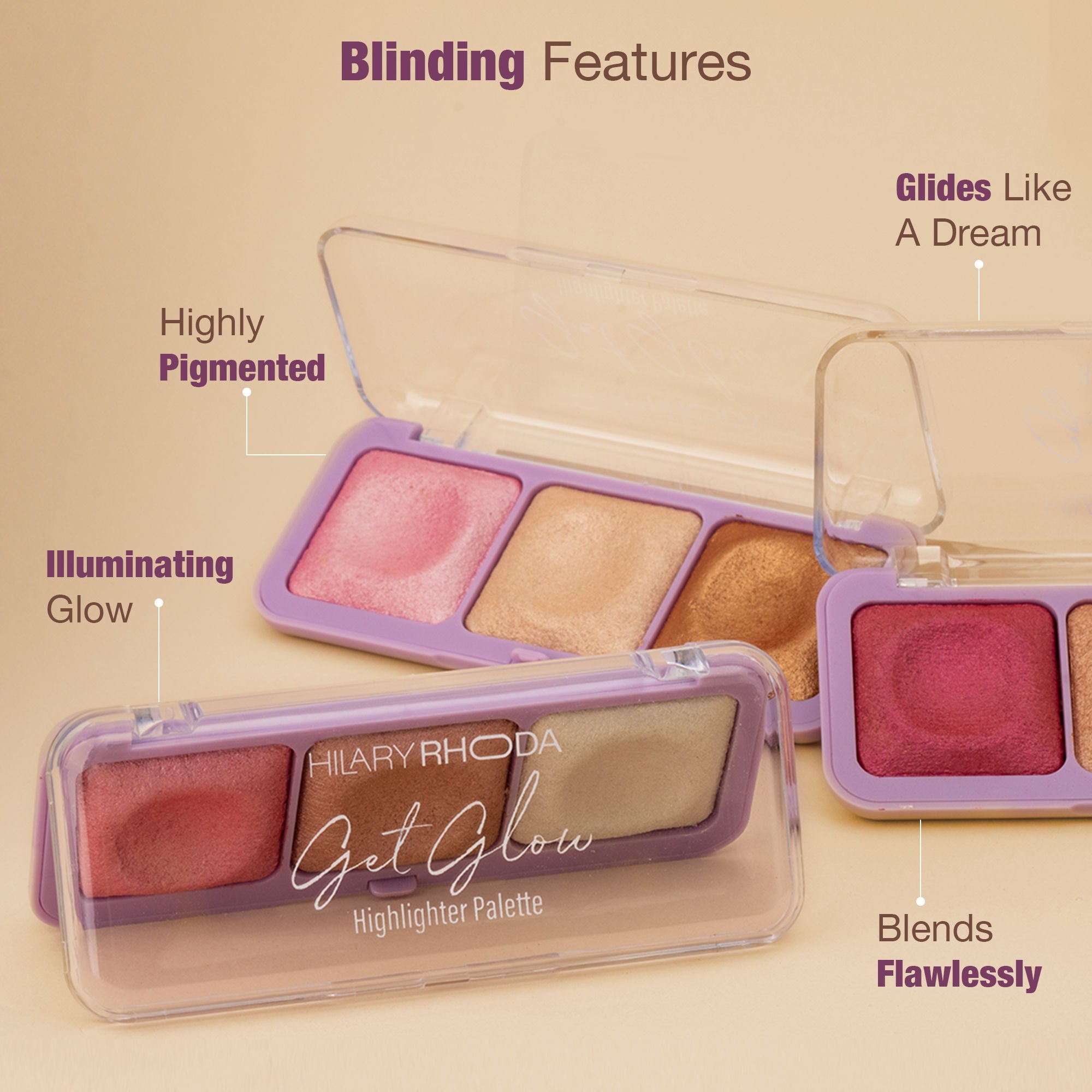 Hilary Rhoda Get Glow Highlighter Palette - 02