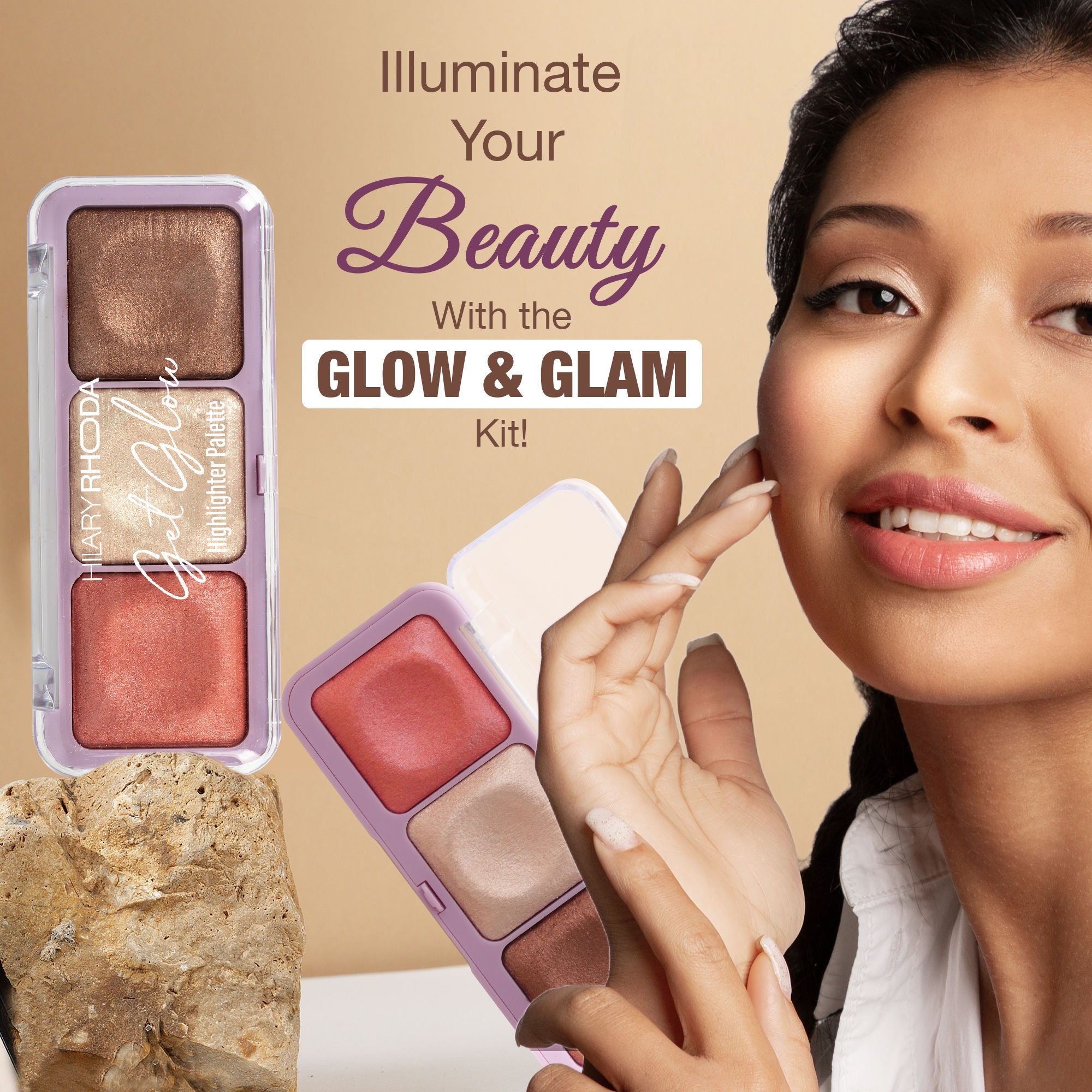 Hilary Rhoda Get Glow Highlighter Palette - 03