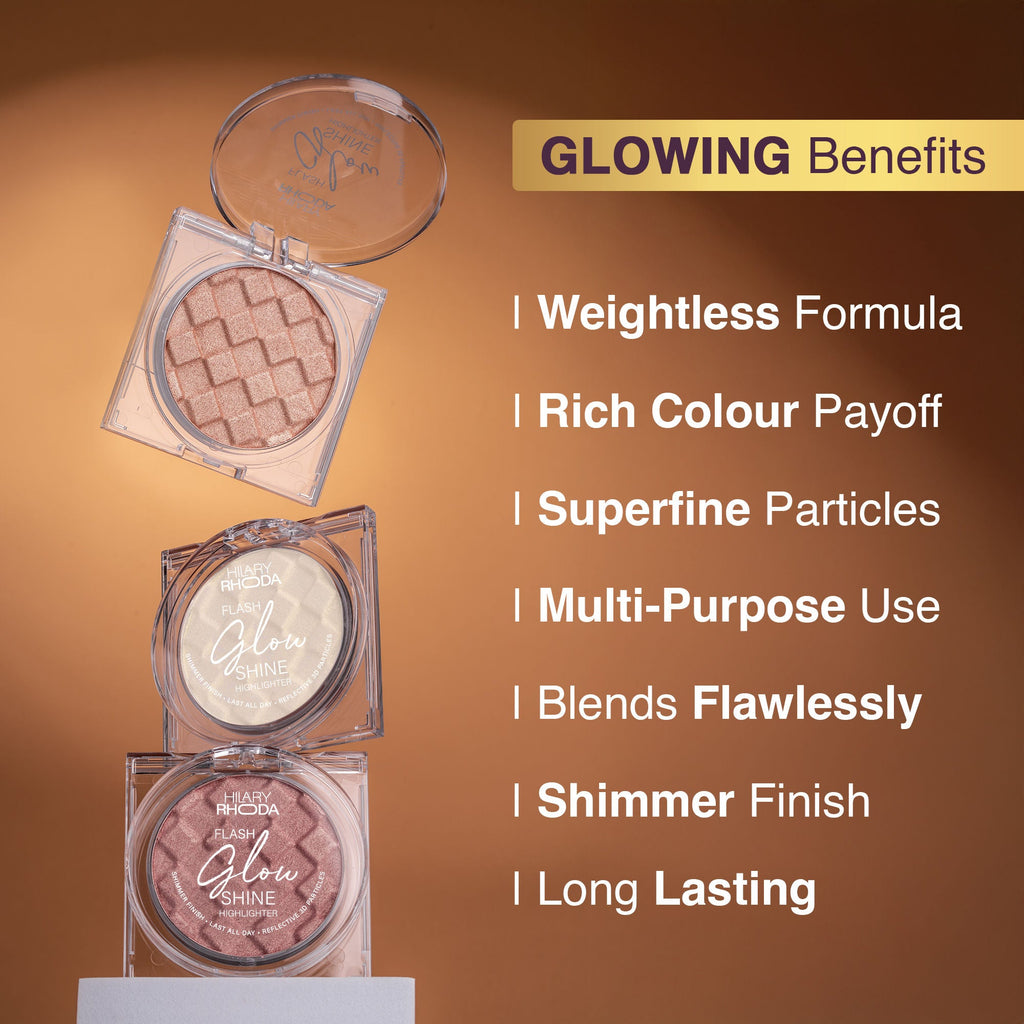 Hilary Rhoda Flash Glow Shine Reflective Highlighter - Gold Shine 04