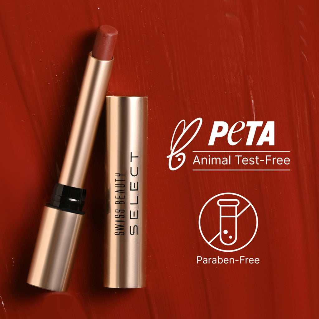 Swiss Beauty Select High On Shine Lipstick - Plush Plum