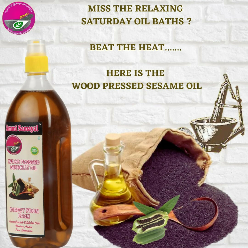 Ammi Samayal Wood Cold Pressed Sesame Oil