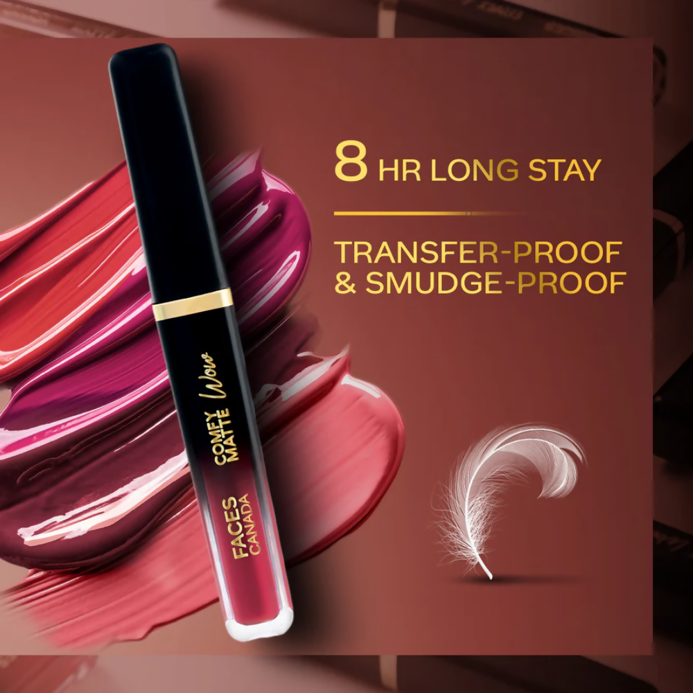 Faces Canada Comfy Matte Wow Liquid Lipstick - Fuschia Fun 06