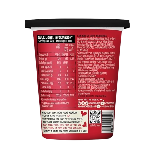 WickedGud Korean Cup Noodles Fiery 2X Spicy