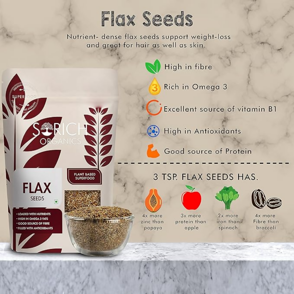 Sorich Organics Raw Flax Seeds & Sunflower Seeds Superfood Combo