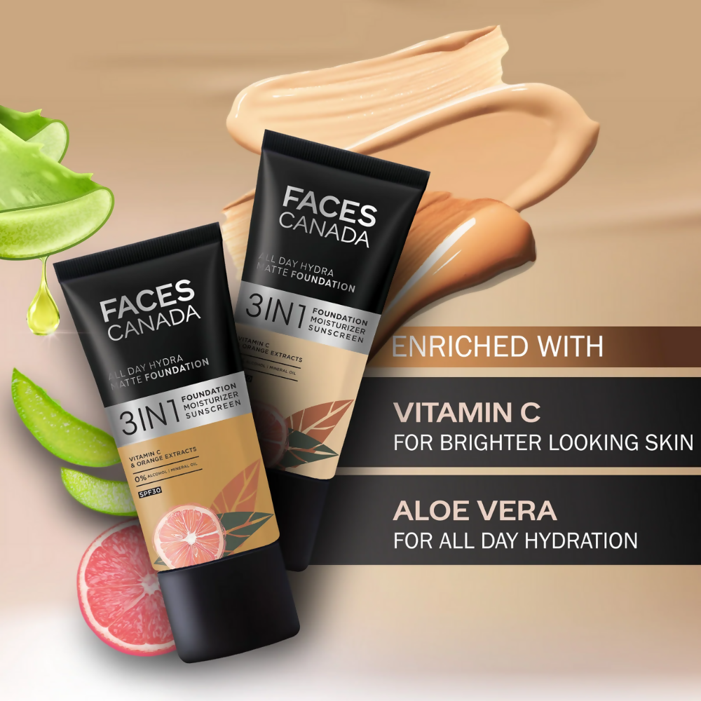 Faces Canada All In One Foundation with SPF 30 - Warm Sand 042