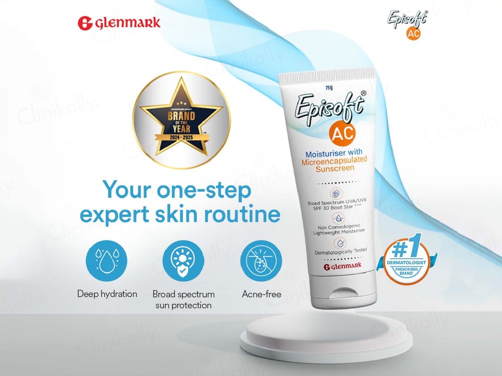 Episoft AC Moisturizer with Sunscreen, SPF 30