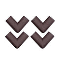 Safe-O-Kid Corner Guards Cushions, U Shaped, Large Size,Brown