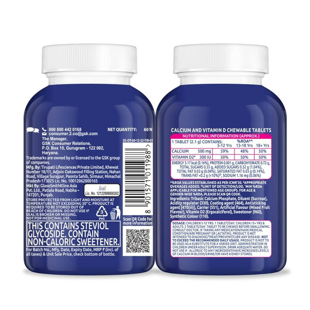 Centrum OstoCalcium Total Chewables Tablets for Kids - Mixed Fruit
